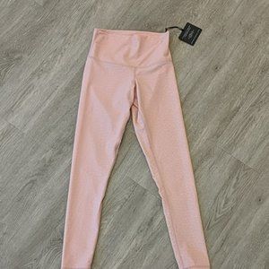 Pink leopard DYI brand leggings